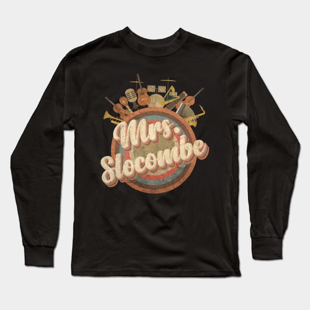 Music Tour Vintage Retro // Mrs. Slocombe Long Sleeve T-Shirt by kumurkumur